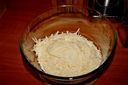 Grated feta cheese