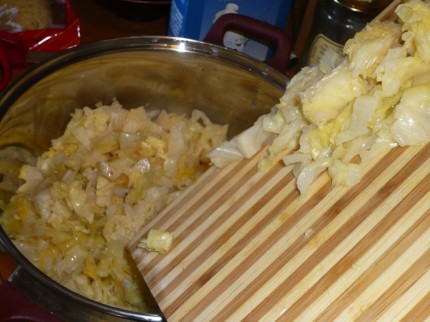put the sauerkraut in a big pot and add water