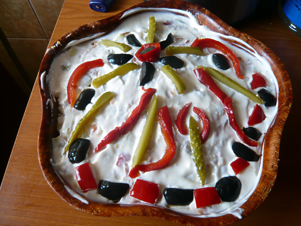 Salata Boeuf - another decoration idea